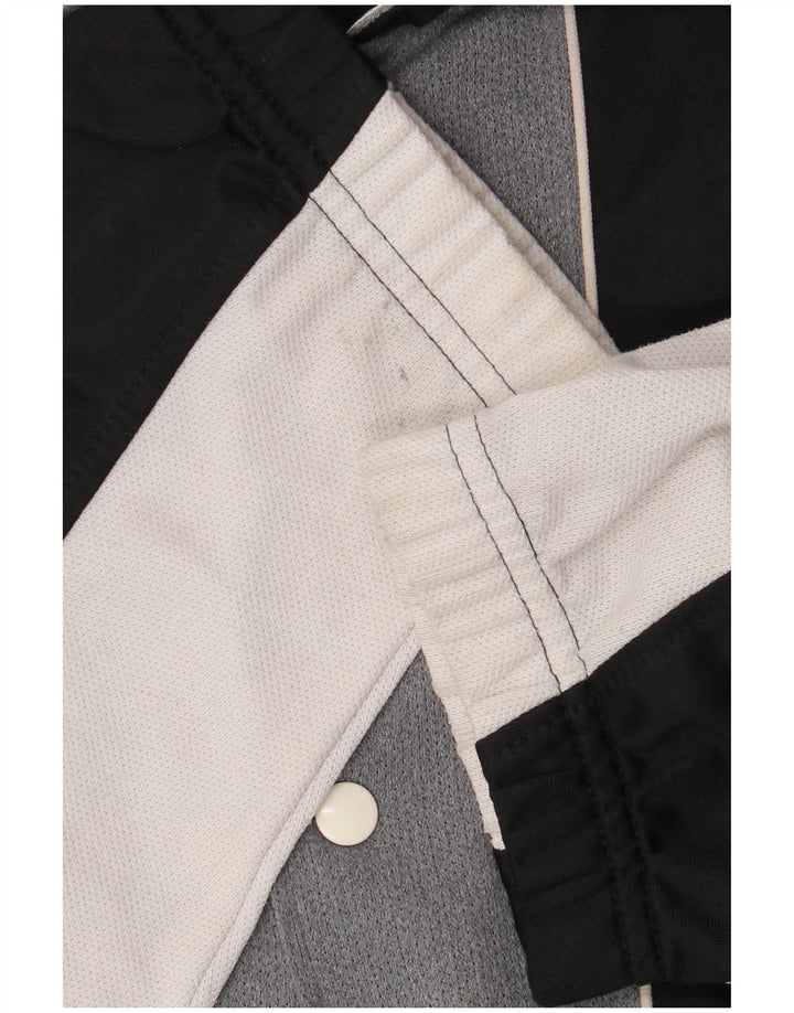 Asics Mens Graphic Tracksuit Top Jacket Large Black Colourblock