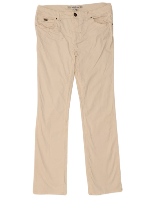Zara Womens Slim Jeans EU 42 Large W32 L33 Off White