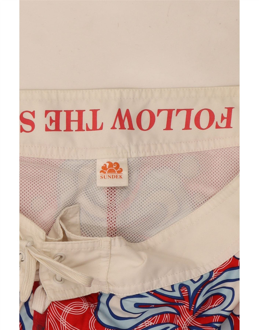 Sundek Mens Swimming Shorts Medium Red Floral