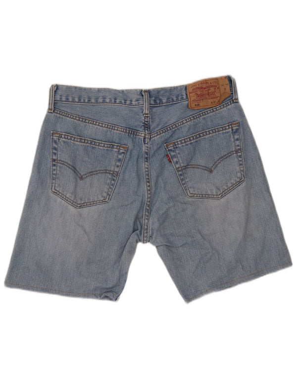LEVI'S Mens 501 Denim Shorts W34 Large Blue Cotton