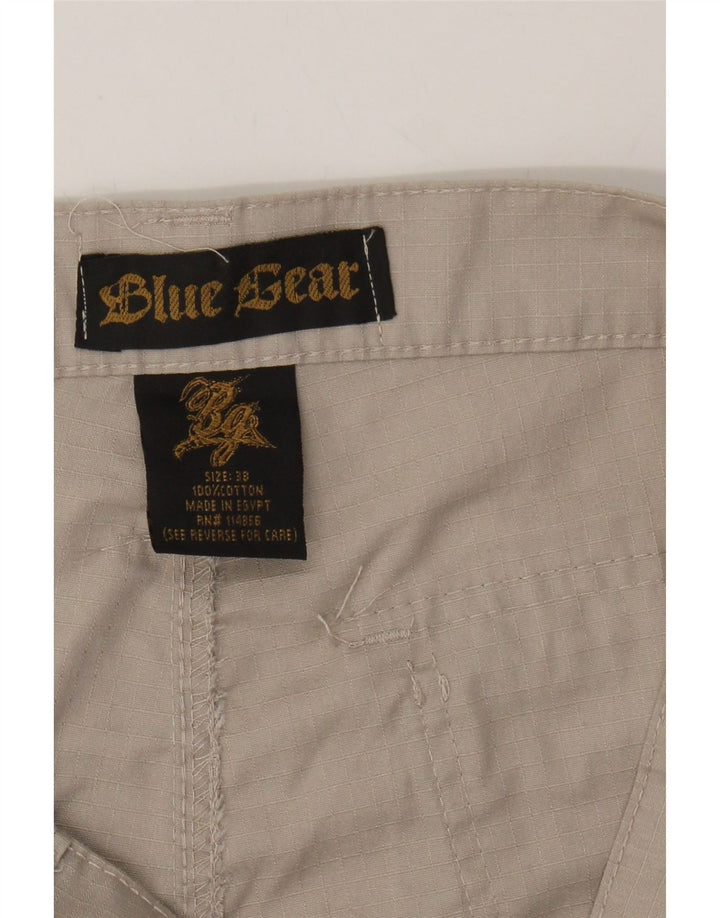 VINTAGE Mens Cargo Shorts W38 XL Grey Cotton Vintage Vintage and Second-Hand Vintage from Messina Hembry 
