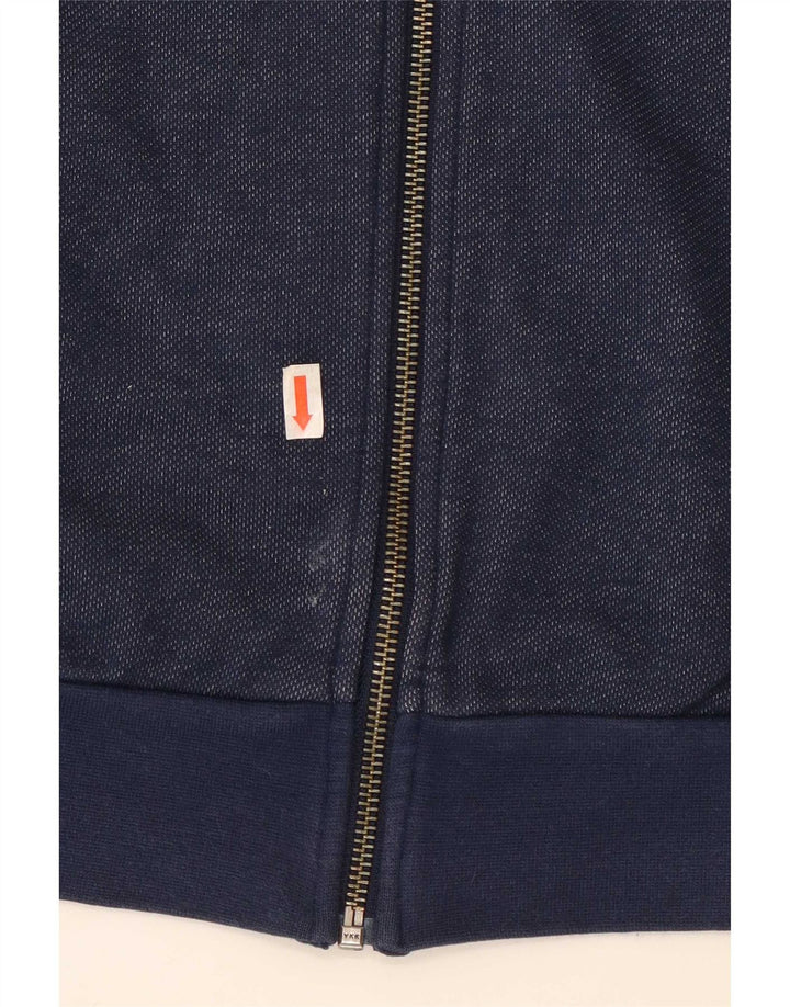 Adidas Mens Tracksuit Top Jacket Medium Navy Blue Cotton