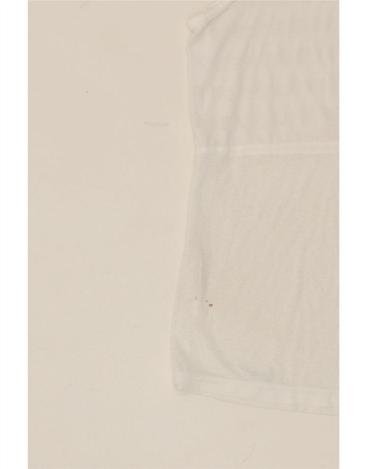 NIKE Womens Dri Fit Vest Top UK 10 Small White Vintage Nike and Second-Hand Nike from Messina Hembry 