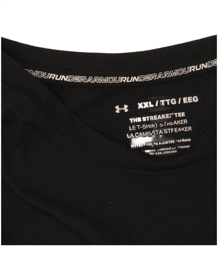 Under Armour Mens T-Shirt Top 2XL Black