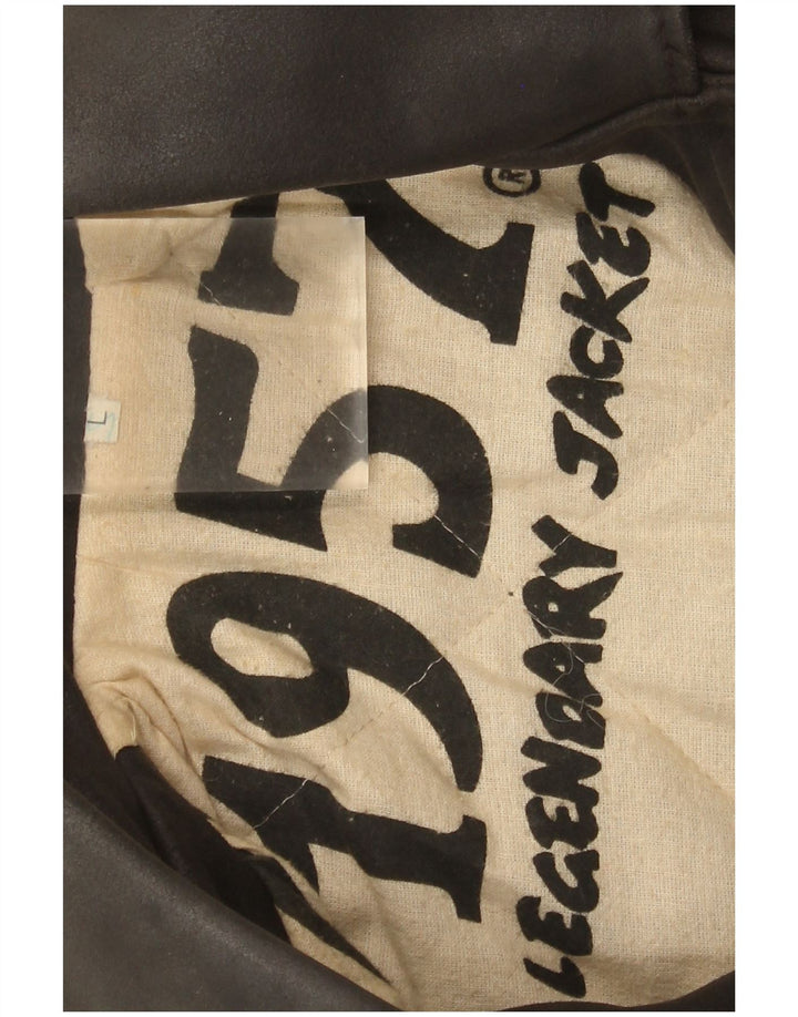 Legendary Jacket 1957 Womens Leather Jacket UK 16 Large Brown