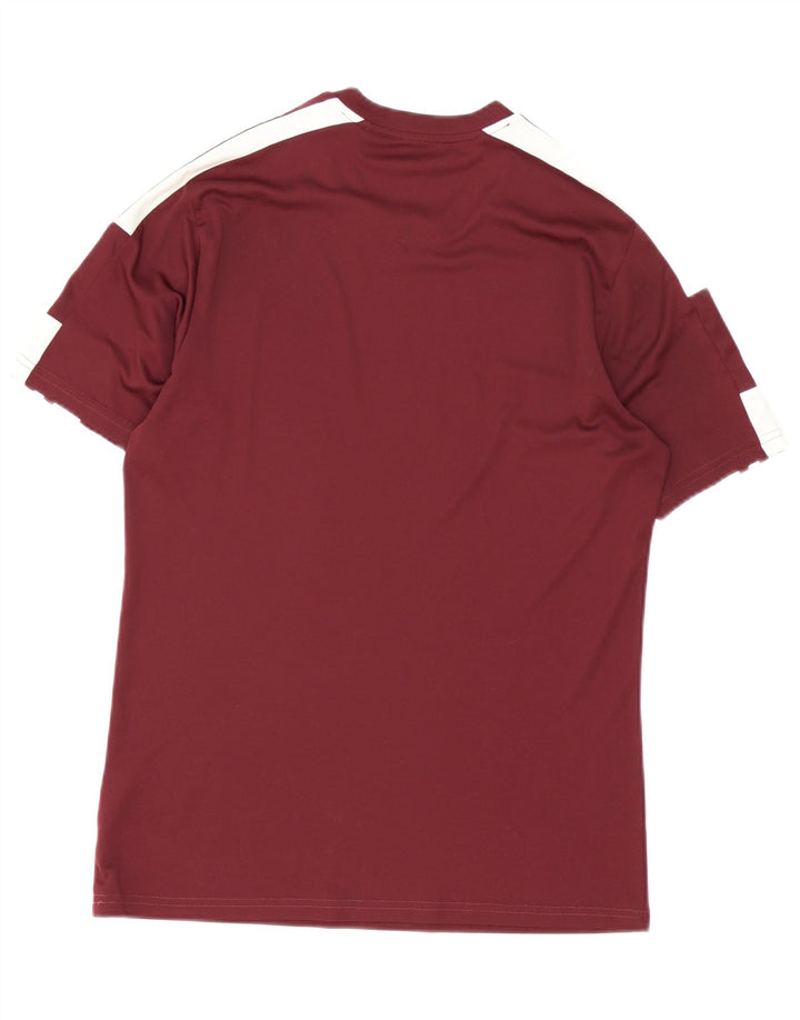 Adidas Mens Aeroready T-Shirt Top Medium Burgundy Polyester