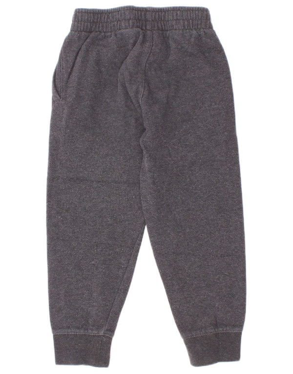 Nike Boys Graphic Tracksuit Trousers Joggers 4-5 Years Grey Cotton