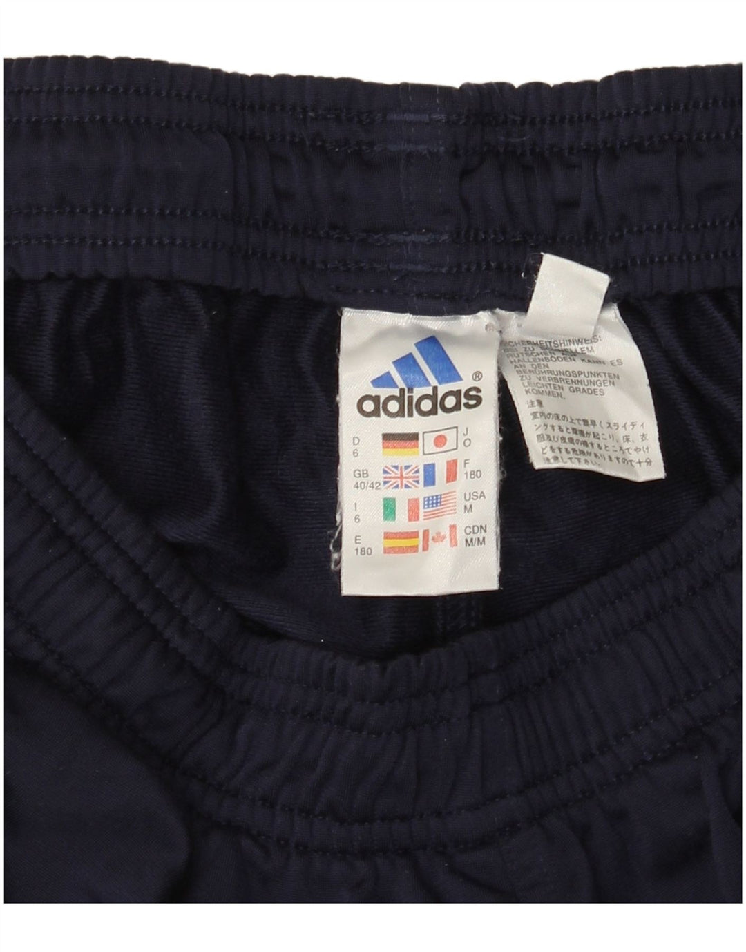 ADIDAS Mens Tracksuit Trousers UK 40/42 Medium  Navy Blue Polyester