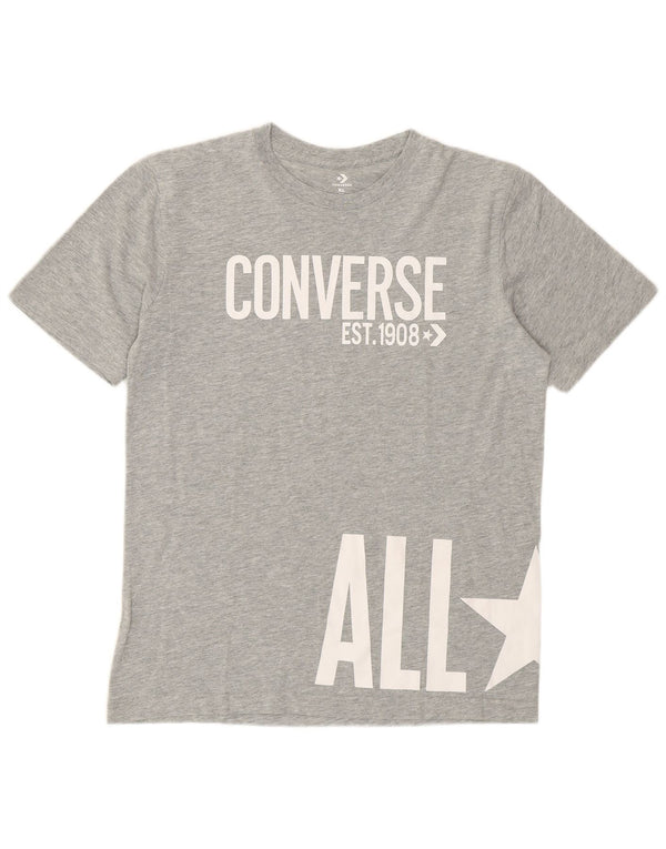 Converse Boys Graphic T-Shirt Top 13-14 Years XL Grey
