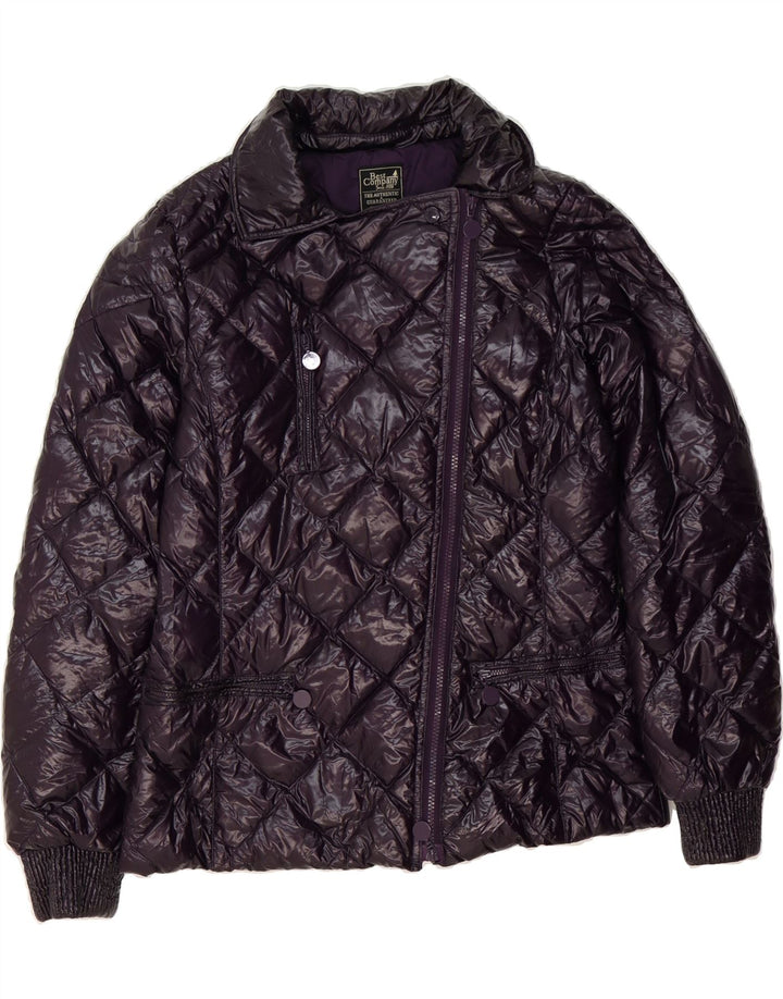BEST COMPANY Womens Padded Jacket UK 14 Medium Purple Nylon Vintage Best Company and Second-Hand Best Company from Messina Hembry 