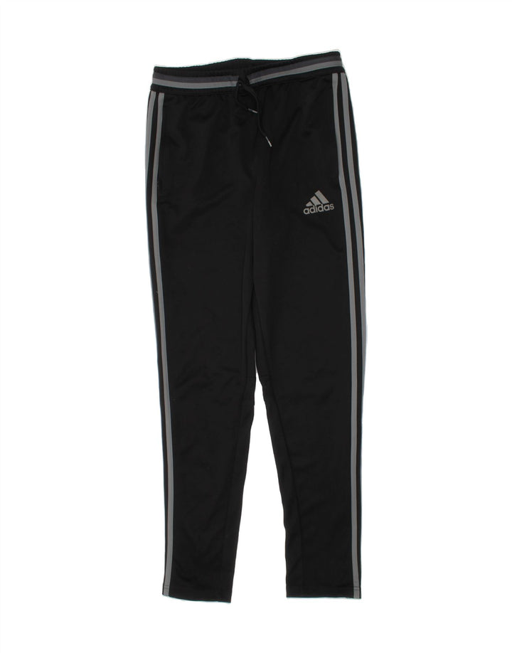 ADIDAS Boys Climacool Tracksuit Trousers 13-14 Years Black Polyester Vintage Adidas and Second-Hand Adidas from Messina Hembry 
