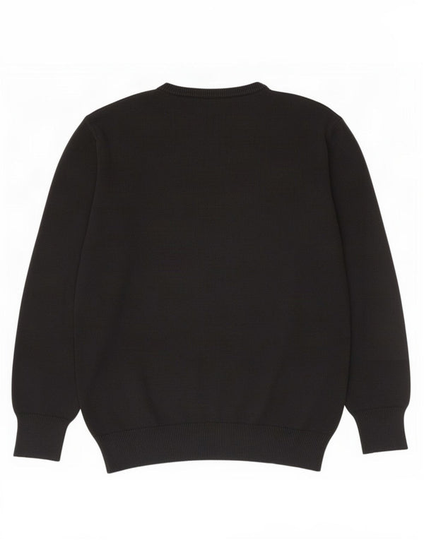 Dockers Mens Crew Neck Jumper Sweater 2XL Black Cotton