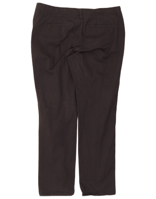 Lee Womens Straight Casual Trousers US 16 2XL W38 L30 Grey Cotton