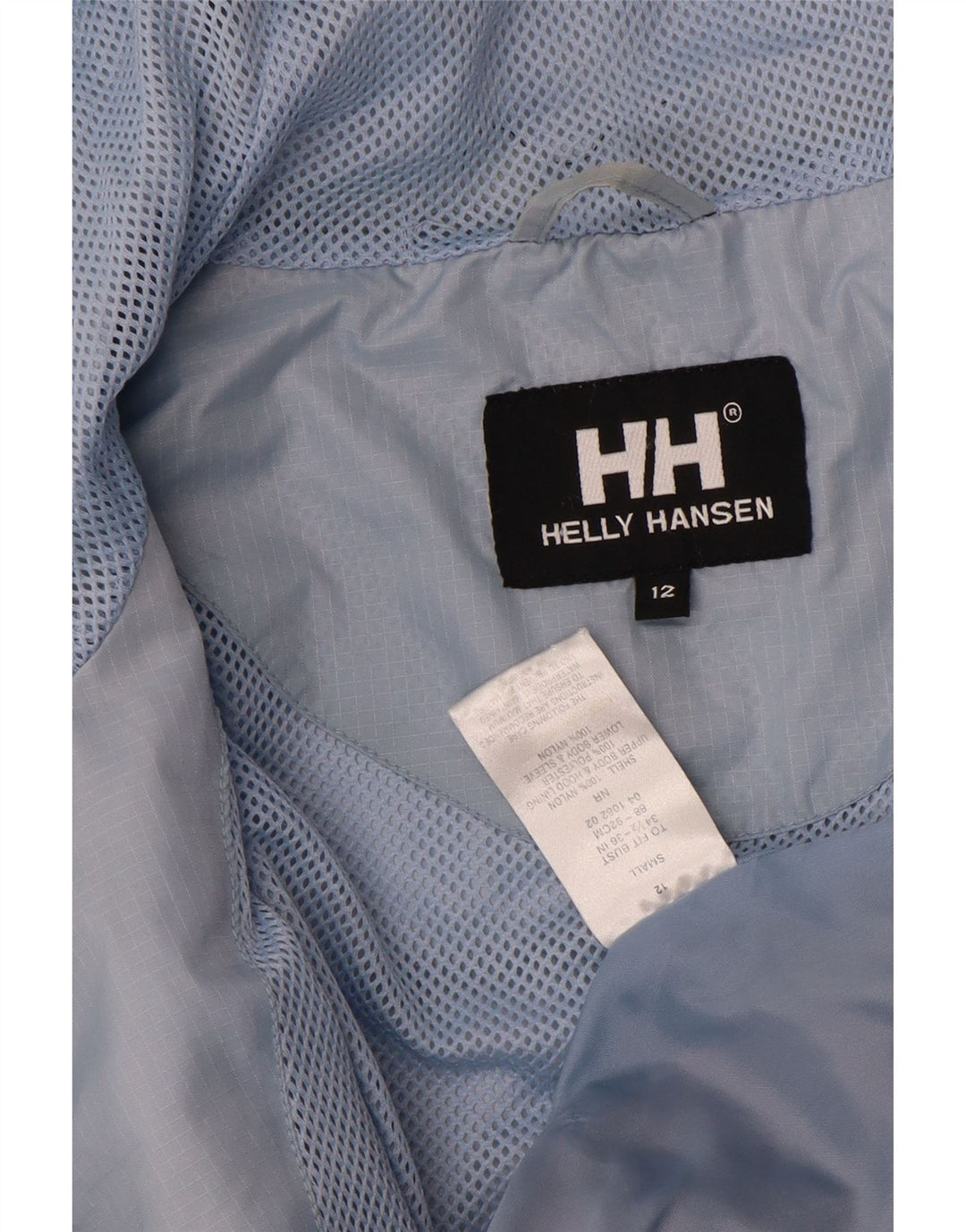Helly Hansen Boys Hooded Windbreaker Jacket 11-12 Years Blue Colourblock