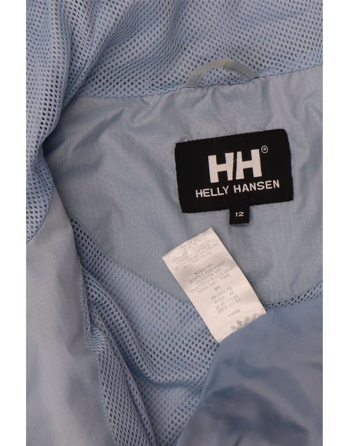 Helly Hansen Boys Hooded Windbreaker Jacket 11-12 Years Blue Colourblock