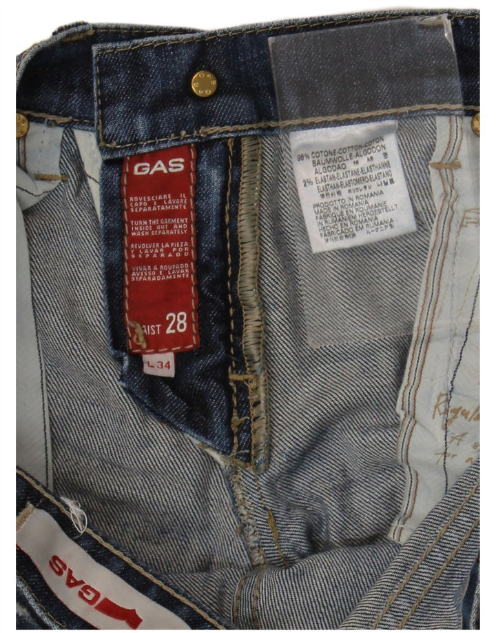 Gas Womens Bootcut Jeans W28 L29 Blue Cotton