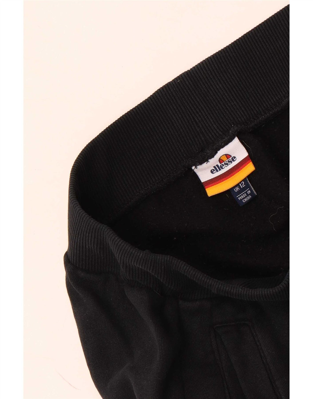 Ellesse Womens Tracksuit Trousers Joggers UK 12 Medium Black