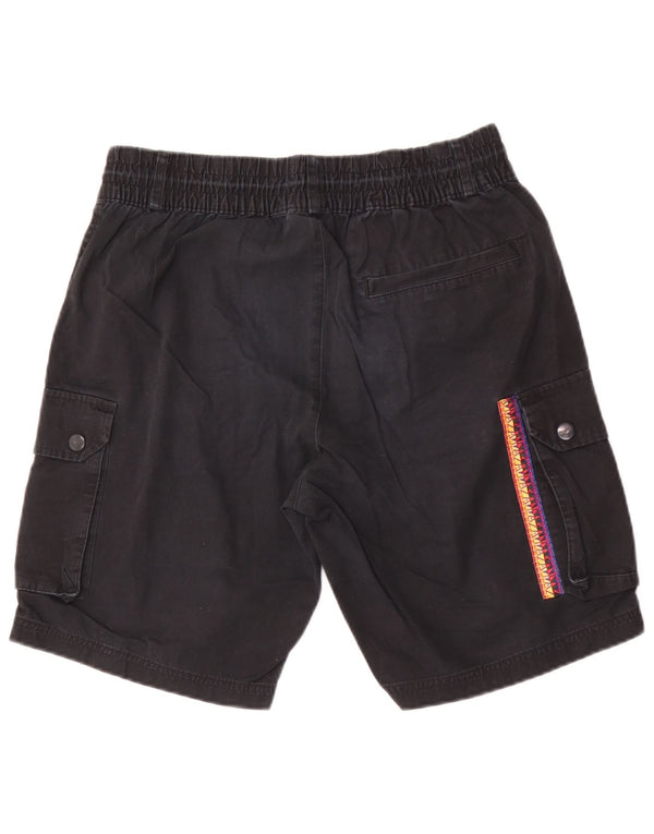 Adidas Mens Cargo Shorts Medium W30 Black Cotton