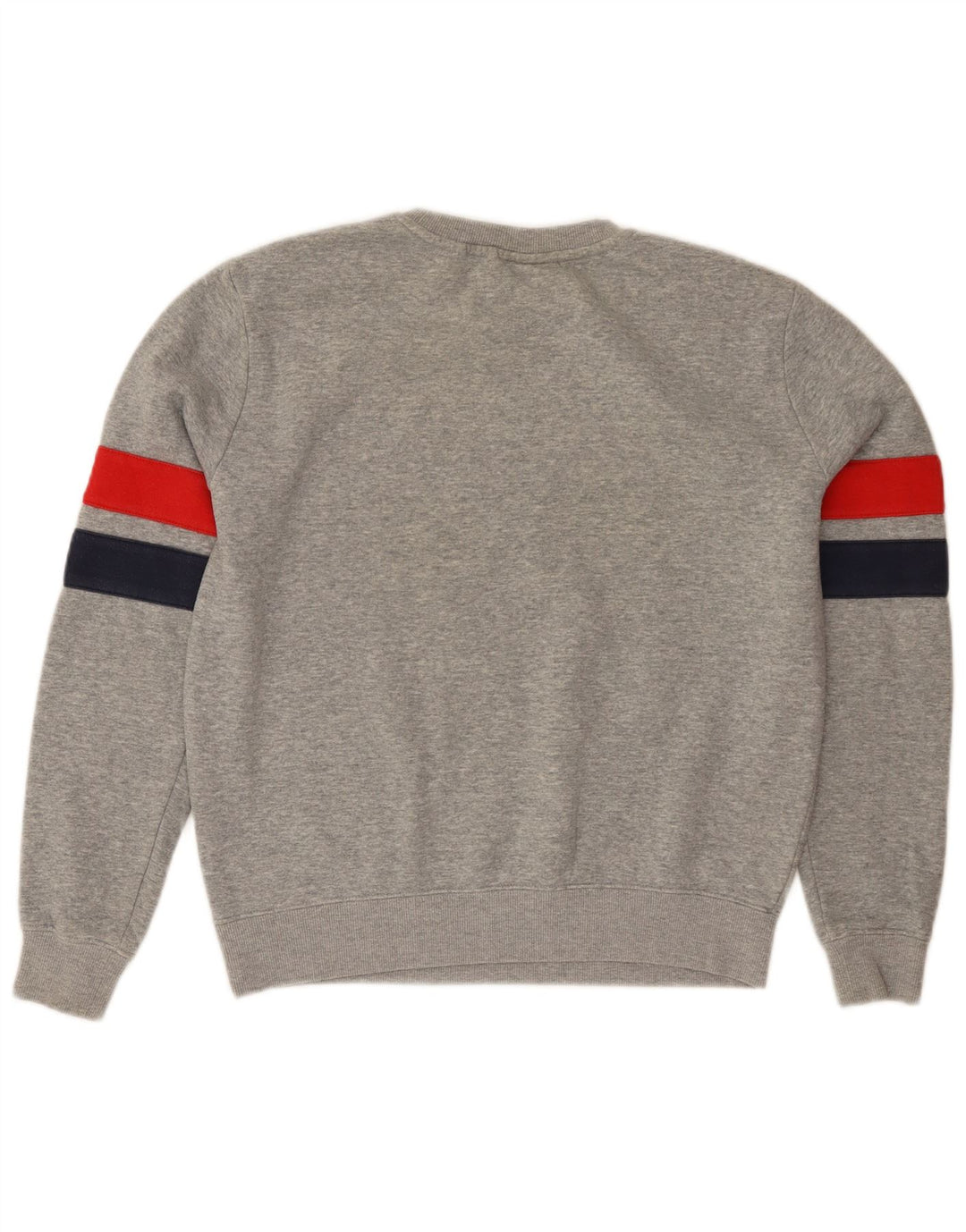 FILA Womens Graphic Sweatshirt Jumper UK 14 Medium Grey Colourblock