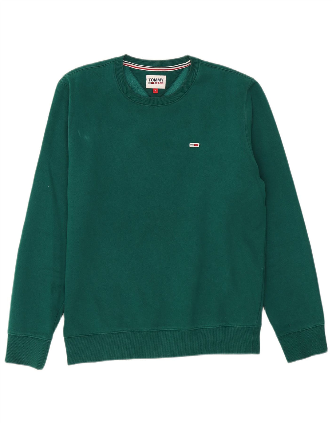Tommy Hilfiger Mens Sweatshirt Jumper Medium Green Cotton