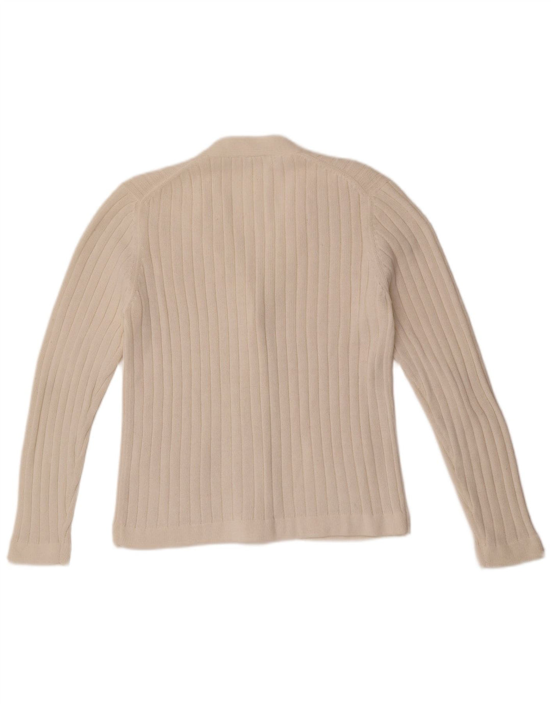 C & A Womens Cardigan Sweater EU 48 2XL White Acrylic