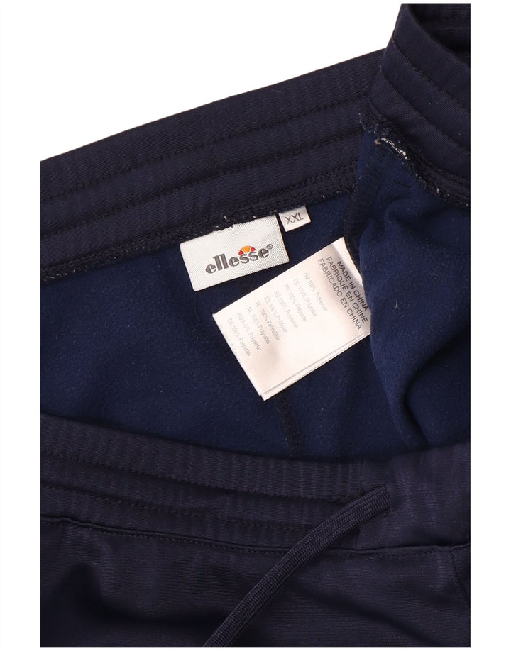 Ellesse Mens Tracksuit Trousers Joggers 2XL  Navy Blue Polyester