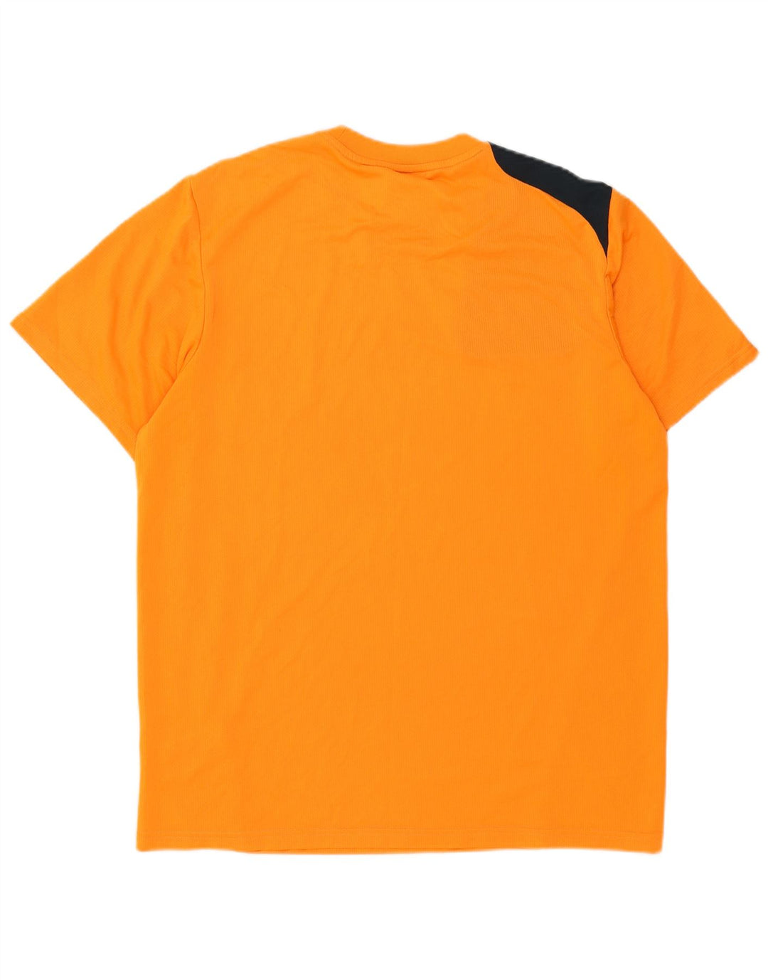 Adidas Mens Graphic T-Shirt Top Large Orange Colourblock Polyester