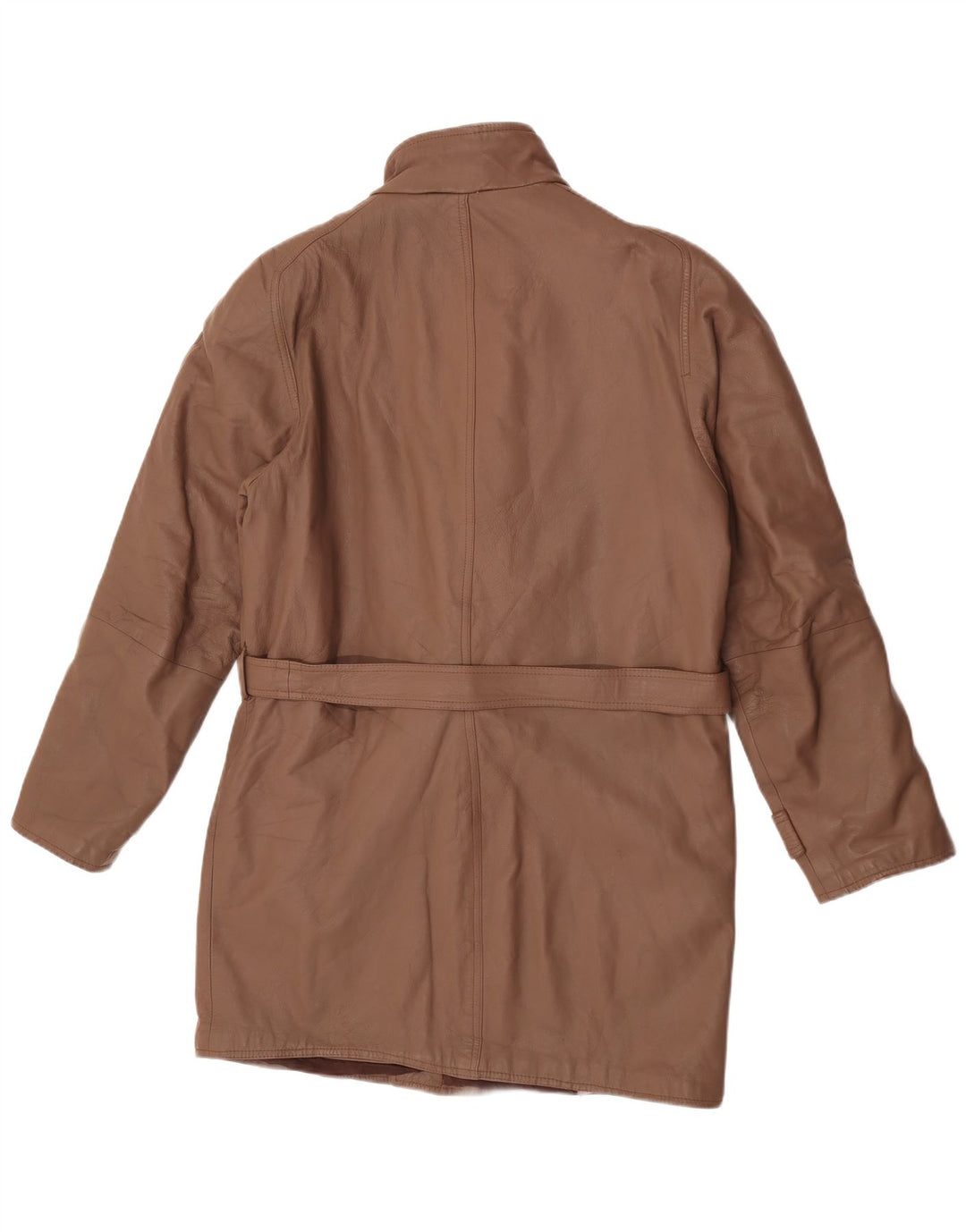 Vintage Mens Leather Coat UK 36 Small Brown