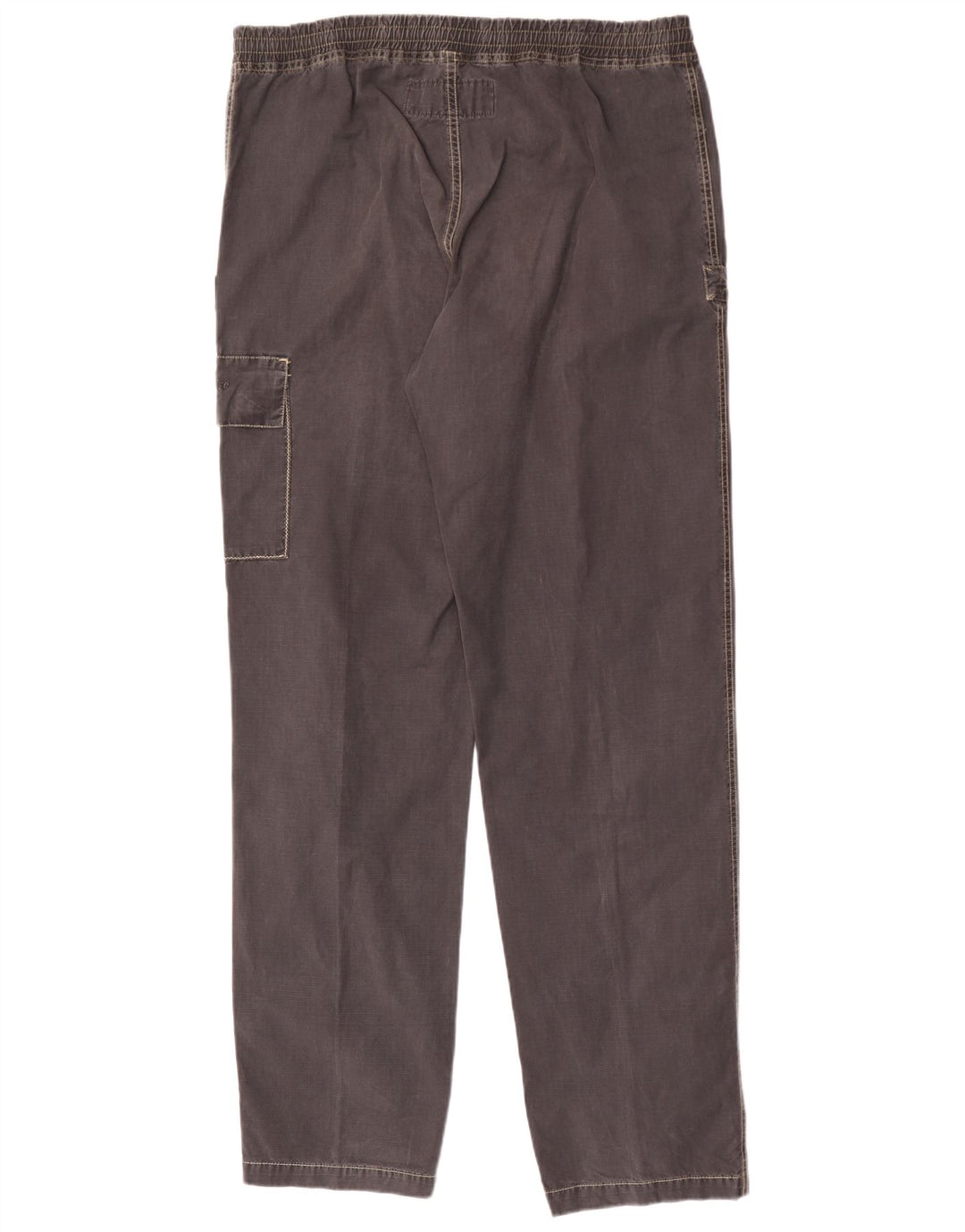 Murphy & Nye Mens Straight Cargo Trousers W36 L35 Grey Cotton