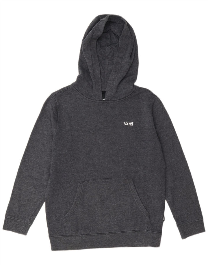 Vans Boys Hoodie Jumper 10-11 Years Medium Grey Cotton