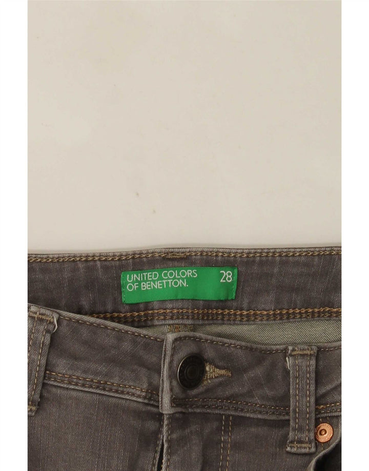 Benetton Womens Skinny Bootcut Jeans  W28 L33 Grey