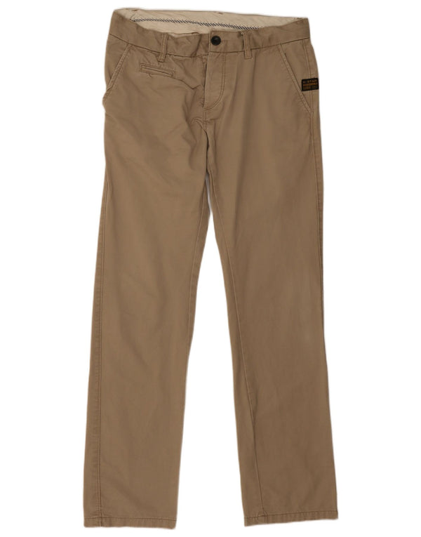 G-Star Mens Straight Chino Trousers W32 L33 Beige
