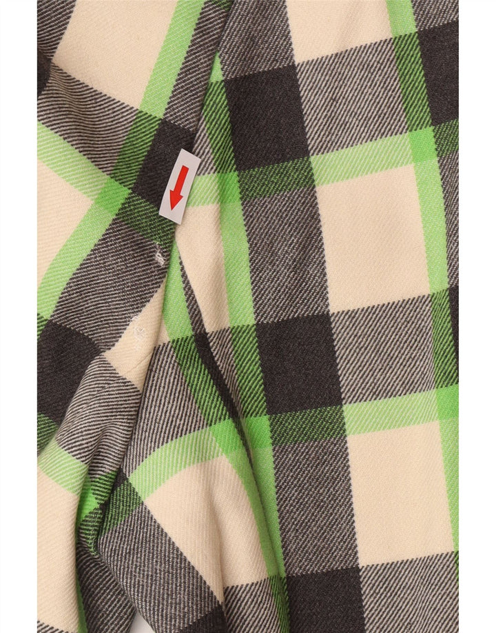 Vintage Womens Overcoat UK 12 Medium Multicoloured Check New Wool