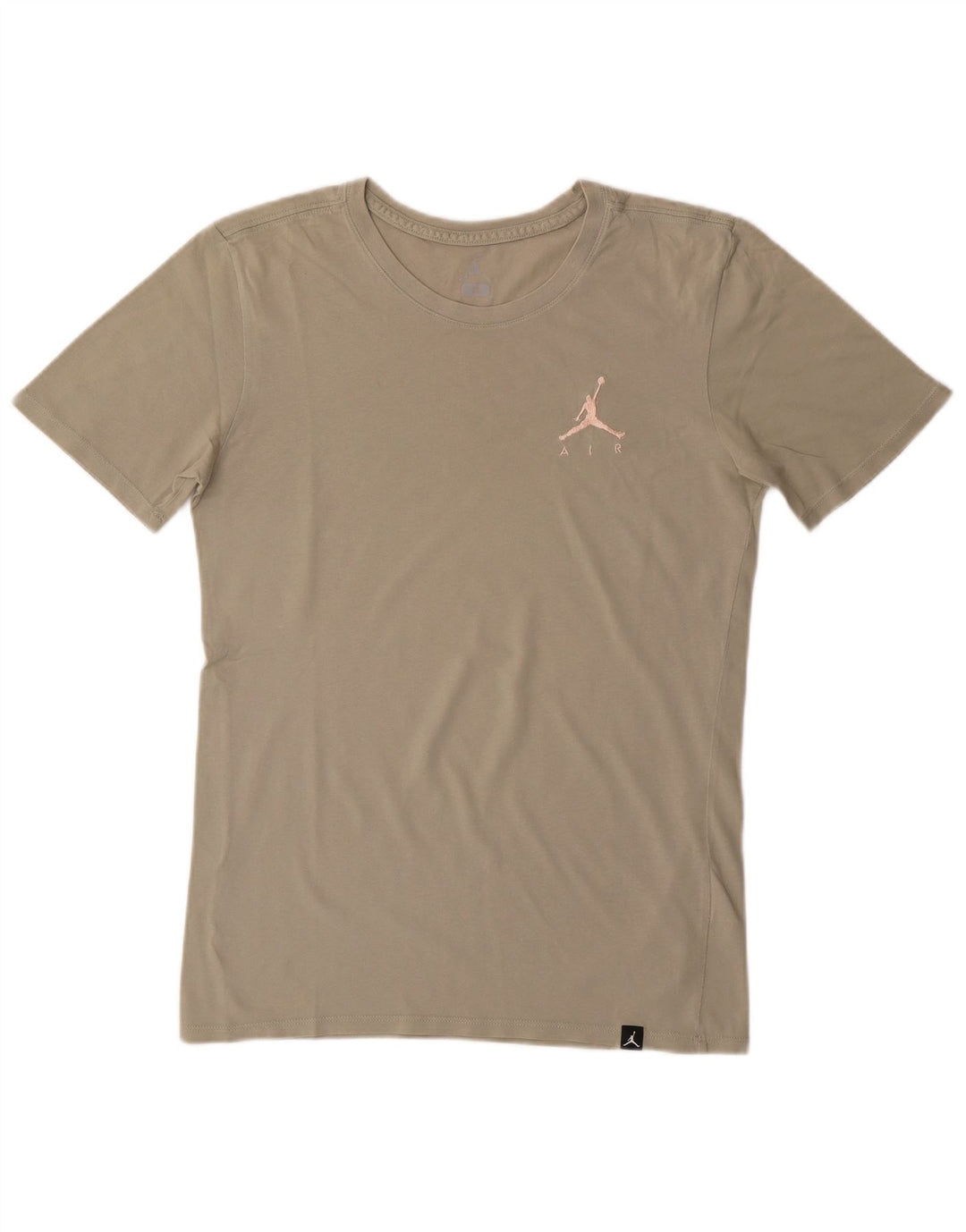 Jordan Mens T-Shirt Top Small Khaki Cotton