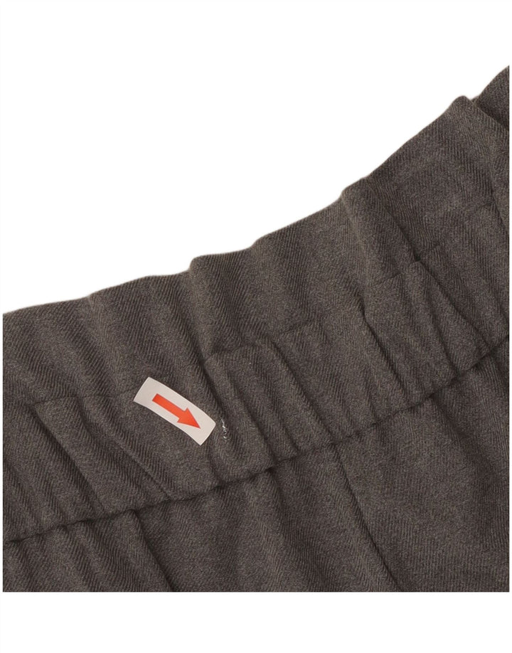 Zara Womens Cropped Trousers Small W26 L24 Grey Polyester