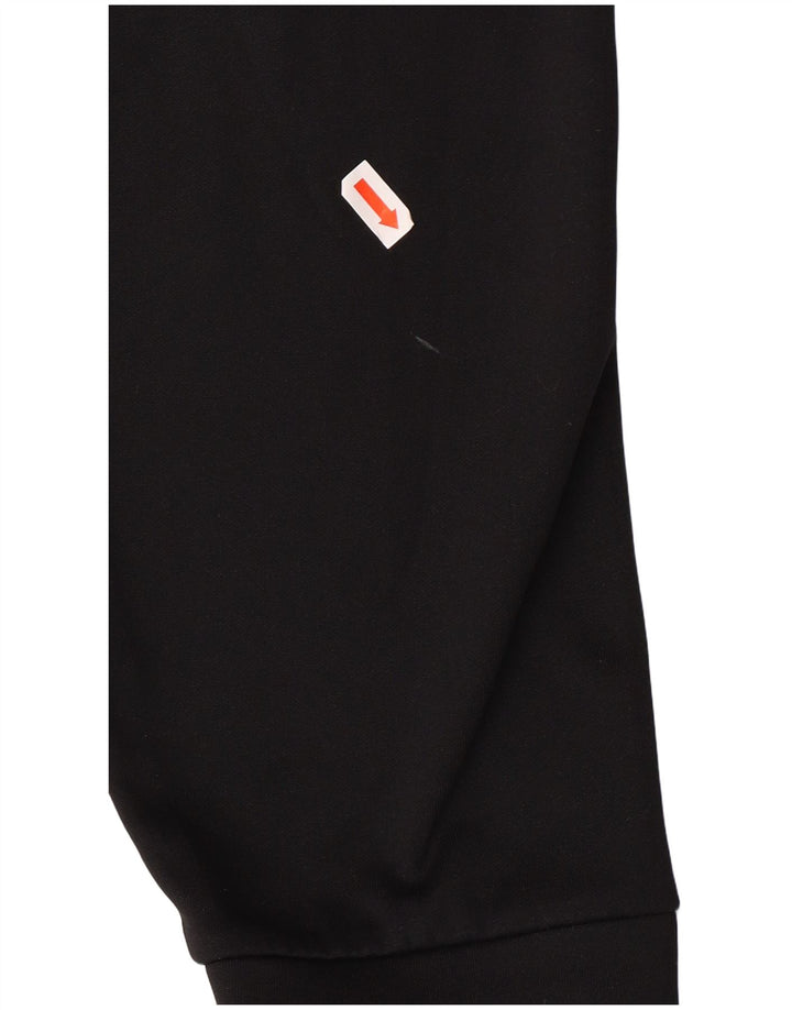 NIKE Mens Dri Fit Zip Hoodie Sweater Medium Black Polyester