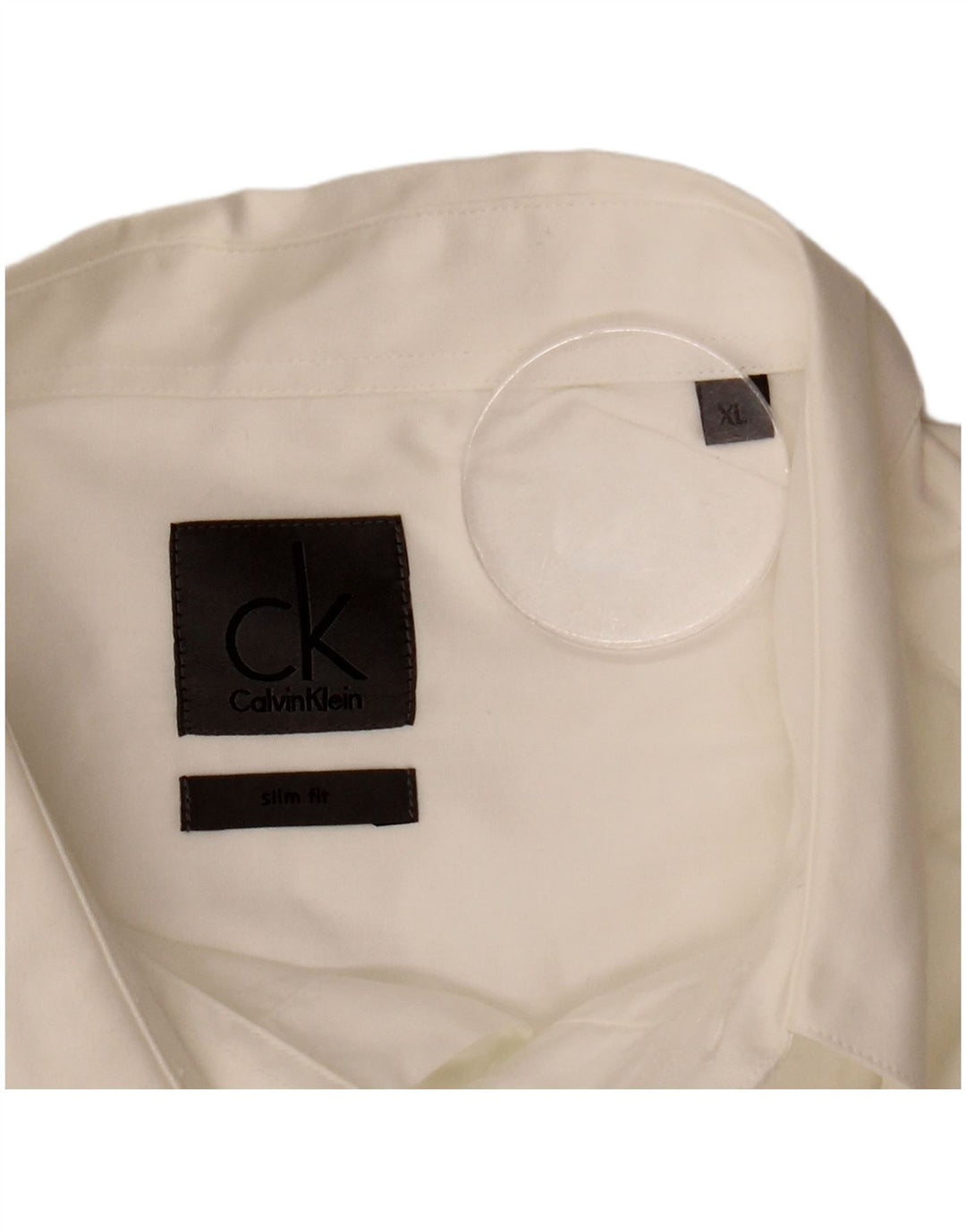 CALVIN KLEIN Mens Slim Fit Shirt XL White