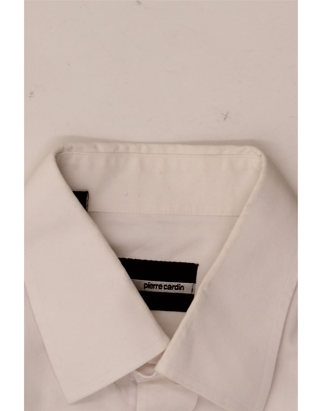Pierre Cardin Mens Formal Shirt Size 46 41 Large White Cotton