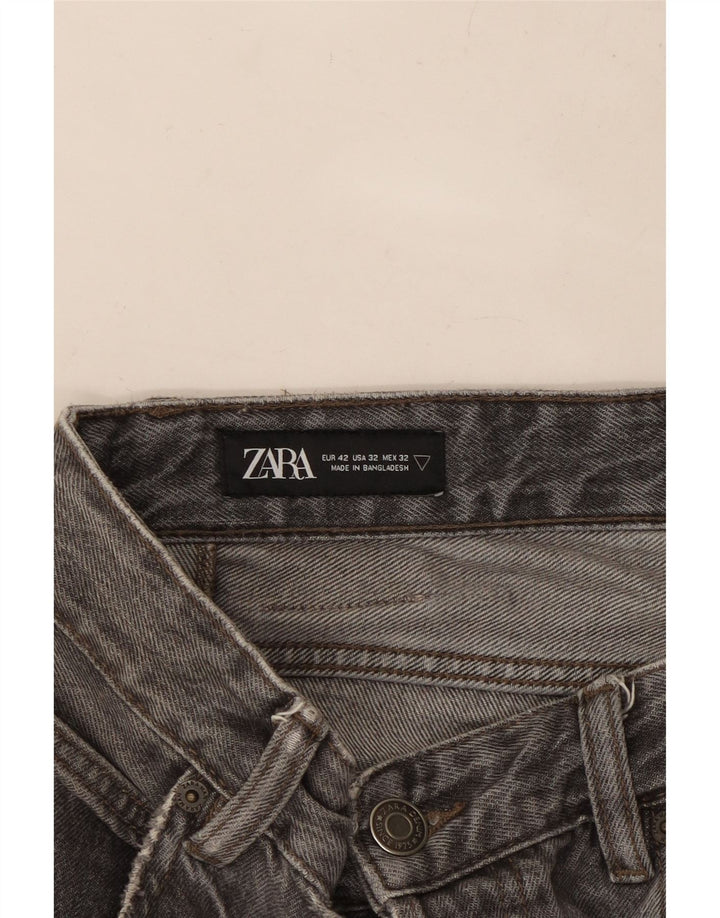 ZARA Mens Straight Jeans EU 42 Large W32 L29 Grey