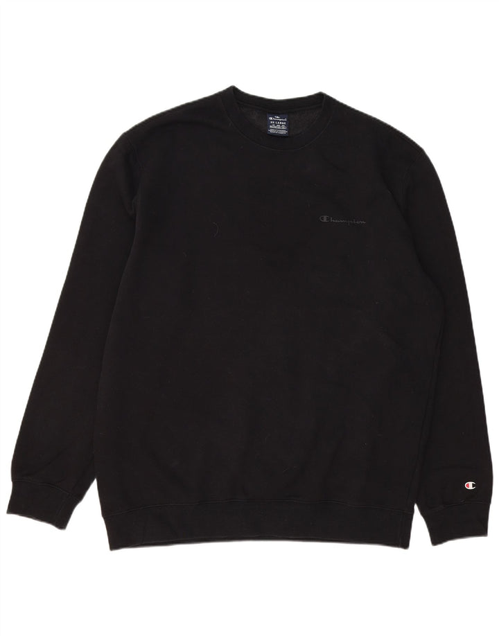 CHAMPION Mens Sweatshirt Jumper 2XL Black Cotton