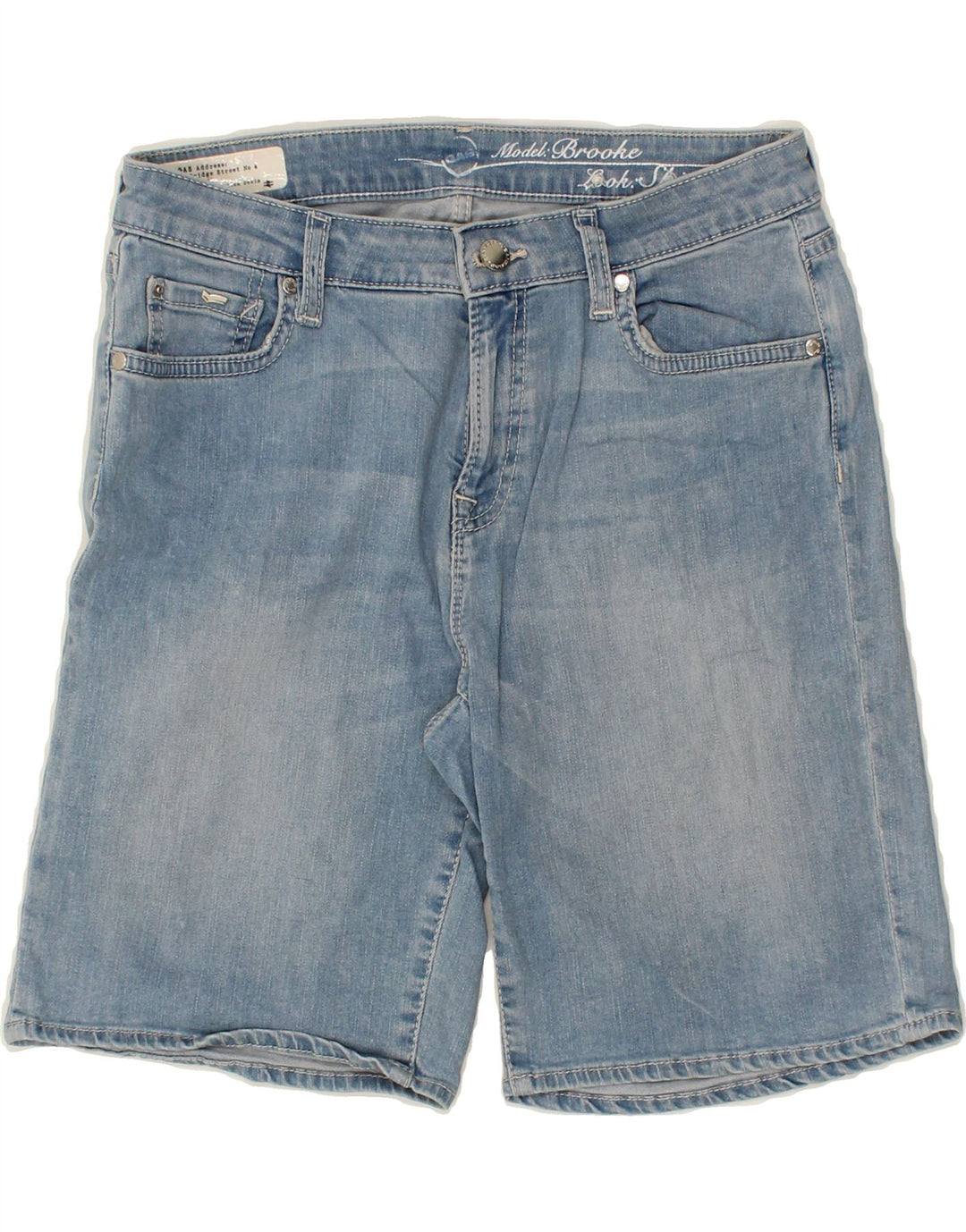 GAS Womens Skinny Denim Shorts W28 Medium Blue Vintage Gas and Second-Hand Gas from Messina Hembry 