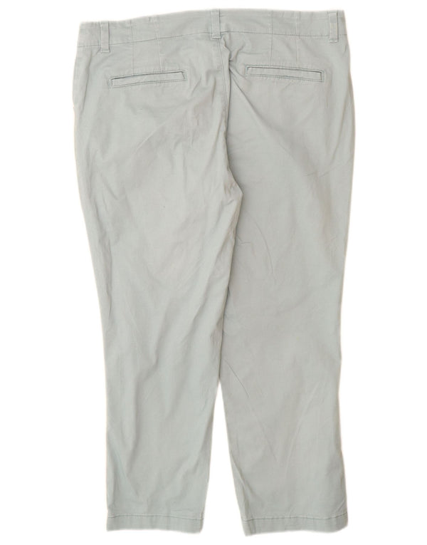 Lee Womens Capri Trousers US 12 Large W32 L24 Turquoise Cotton