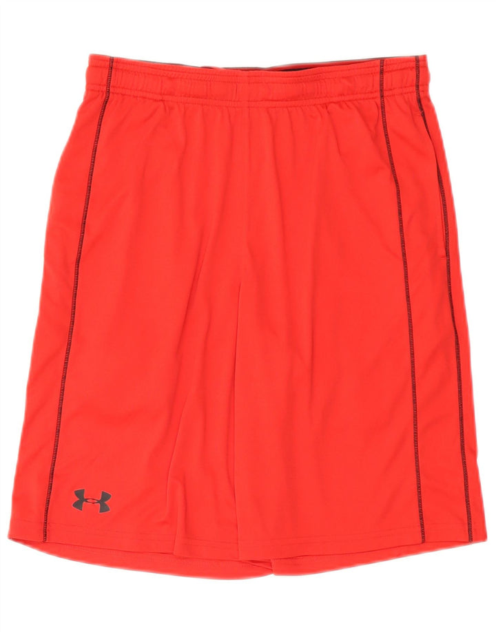 UNDER ARMOUR Mens Sport Shorts Medium Red Polyester