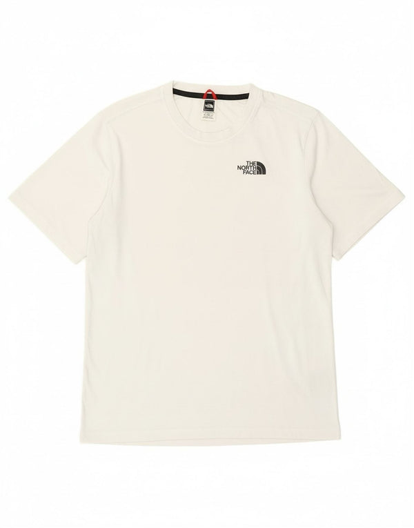 The North Face Womens Graphic T-Shirt Top UK 14 Medium White Cotton