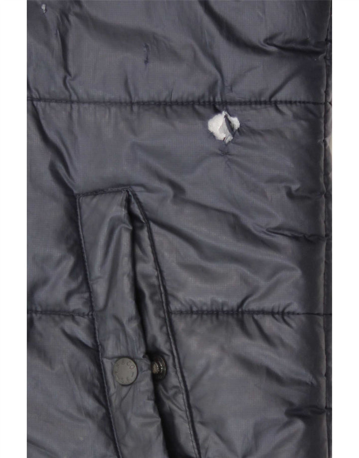 Levi's Mens Padded Jacket UK 38 Medium Navy Blue Polyester