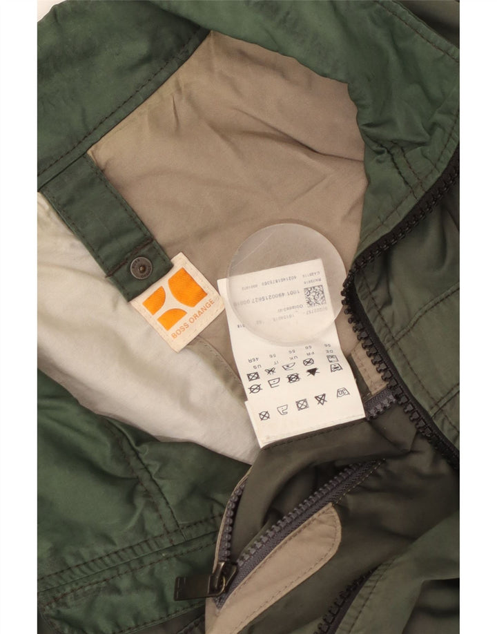 HUGO BOSS Mens Utility Jacket EU 56 3XL Green Polyamide