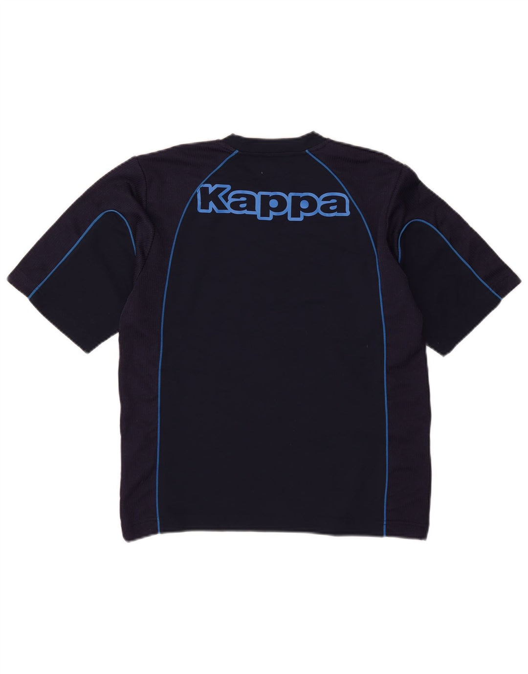 Kappa Mens Graphic T-Shirt Top Small Navy Blue Polyester