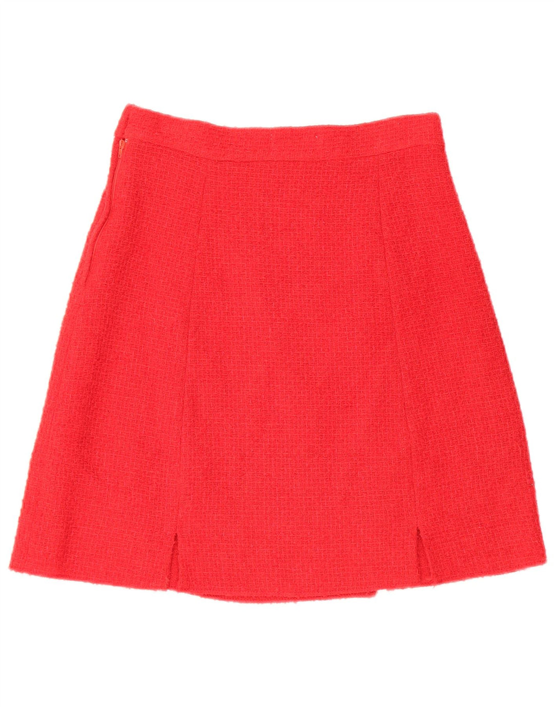 Vintage Womens 4 Button 2 Piece Skirt Set UK 12 Medium W28  Red Wool