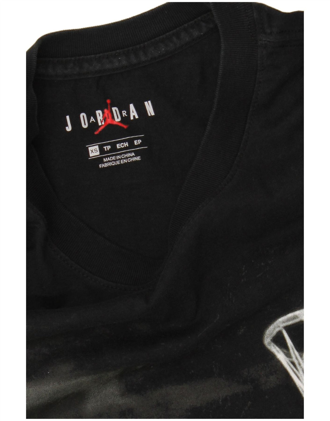 JORDAN Mens Graphic T-Shirt Top XS Black