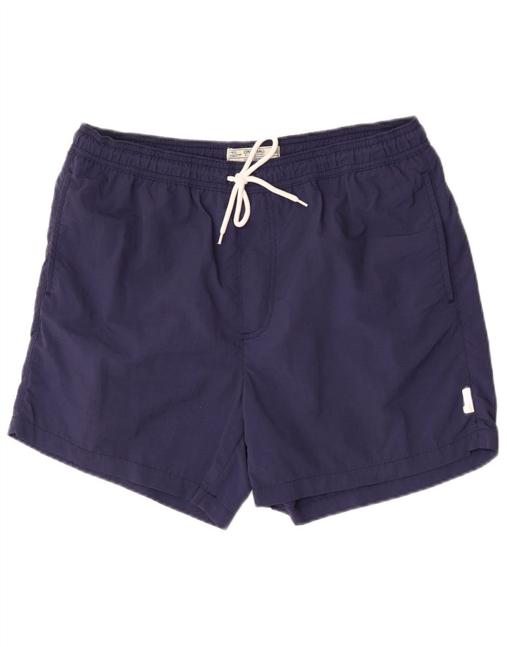 Jack & Jones Mens Swimming Shorts Medium Navy Blue Nylon